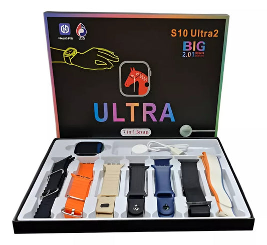 Smartwatch ultra 10 con 7 pulsos